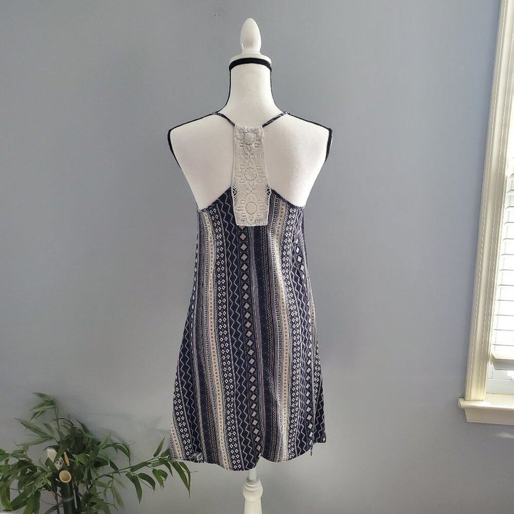 Almost Famous Spaghetti Strap Crochet T-Back Dress M - Picture 2 of 8